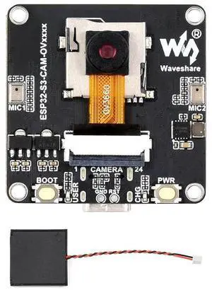 ESP32-S3-CAM-OV3660 Dev Board, Integrated DVP Camera Interface, SPI/QSPI Display Interface, Audio Input and Output Module, Support Image Capture&Recognition and AI Speech Interaction ESP32-S3-CAM-OV3660 Dev Board, Integrated DVP Camera Interface, SPI/QSPI Display Interface, Audio Input and Output Module, Support Image Capture&Recognition and AI Speech Interaction