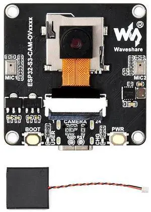 ESP32-S3 AI Camera Development Board, Integrated DVP Camera Interface, SPI/QSPI Display Interface, Audio Input and Output Module, Support Image Capture&Recognition and AI Speech Interaction ESP32-S3 AI Camera Development Board, Integrated DVP Camera Interface, SPI/QSPI Display Interface, Audio Input and Output Module, Support Image Capture&Recognition and AI Speech Interaction