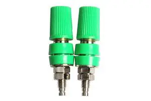 NOYITO M5 Pure Copper Terminal Binding Post High Current 40A 4mm Banana Plug Socket Red Green Yellow Black Four Colors (Pack of 2) (Green) NOYITO M5 Pure Copper Terminal Binding Post High Current 40A 4mm Banana Plug Socket Red Green Yellow Black Four Colors (Pack of 2) (Green)
