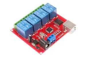 NOYITO 4-Channel 12V Computer USB Control Switch Relay Module Drive-Free Relay Module Plug and Play Suitable for PC Smart Controller NOYITO 4-Channel 12V Computer USB Control Switch Relay Module Drive-Free Relay Module Plug and Play Suitable for PC Smart Controller
