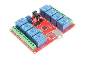 NOYITO 8-Channel 12V Computer USB Control Switch Relay Module Drive-Free Relay Module Plug and Play Suitable for PC Smart Controller NOYITO 8-Channel 12V Computer USB Control Switch Relay Module Drive-Free Relay Module Plug and Play Suitable for PC Smart Controller