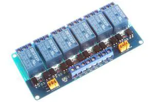 NOYITO 6-Channel Relay Module 5V 12V 24V High Low Level Trigger with Optocoupler Isolation Relay Load AC 250V 10A DC 30V 10A (DC 12V, Blue) NOYITO 6-Channel Relay Module 5V 12V 24V High Low Level Trigger with Optocoupler Isolation Relay Load AC 250V 10A DC 30V 10A (DC 12V, Blue)