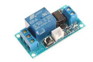 NOYITO 1-Channel Self-Locking Relay Module One Button Start-Stop Bistable 10A Load for SCM Control, Household Appliances Control, Industrial Equipment Control (12V) NOYITO 1-Channel Self-Locking Relay Module One Button Start-Stop Bistable 10A Load for SCM Control, Household Appliances Control, Industrial Equipment Control (12V)