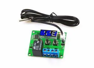 NOYITO Digital Temperature Controller Module -58 to +257 Temperature Control Switch NTC Waterproof Sensor Probe - Blue LED Display Suitable for Kinds of Temperature Control System (5V) NOYITO Digital Temperature Controller Module -58 to +257 Temperature Control Switch NTC Waterproof Sensor Probe - Blue LED Display Suitable for Kinds of Temperature Control System (5V)