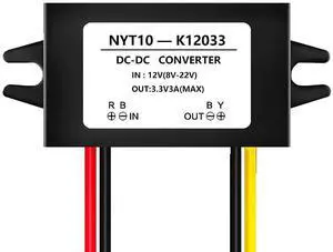 NOYITO DC to DC Power Converter Buck Module 12V 16V (8V to 22V) Buck to 3.3V 2A 3A Max IP67 Waterproof with Overcurrent Overheat Short-Circuit Undervoltage Protection NOYITO DC to DC Power Converter Buck Module 12V 16V (8V to 22V) Buck to 3.3V 2A 3A Max IP67 Waterproof with Overcurrent Overheat Short-Circuit Undervoltage Protection