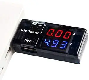 NOYITO Dual USB Charger Tester Meter DC 3V to 9V 3A 5A Max USB Multimeter USB Current Voltage Tester Meter USB Voltmeter Ammeter Detector Double Row Shows - Plug and Play NOYITO Dual USB Charger Tester Meter DC 3V to 9V 3A 5A Max USB Multimeter USB Current Voltage Tester Meter USB Voltmeter Ammeter Detector Double Row Shows - Plug and Play