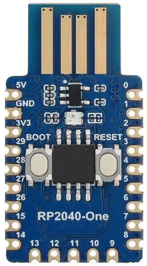 RP2040-One, 4MB Flash MCU Board Based On for Raspberry Pi RP2040 Microcontroller Chip with Dual-core Arm Cortex M0+ Processor @ RP2040-One, 4MB Flash MCU Board Based On for Raspberry Pi RP2040 Microcontroller Chip with Dual-core Arm Cortex M0+ Processor @