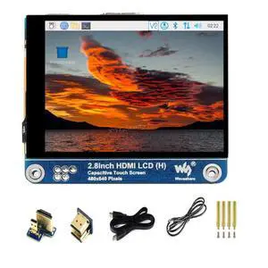 2.8inch HDMI IPS Capacitive LCD Display (H) Resolution 480×640 Adjustable Brightness Fully Laminated Screen Monitor for Raspberry Pi 5 4 3 B B+ and AI PC Windows 11/10 / 8.1/8 / 7 @ 2.8inch HDMI IPS Capacitive LCD Display (H) Resolution 480×640 Adjustable Brightness Fully Laminated Screen Monitor for Raspberry Pi 5 4 3 B B+ and AI PC Windows 11/10 / 8.1/8 / 7 @