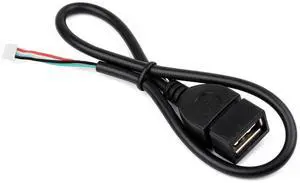 MX1.25 4Pin to USB Cable, 30cm, USB Type-A Female Port, For PC & Other Devices MX1.25 4Pin to USB Cable, 30cm, USB Type-A Female Port, For PC & Other Devices