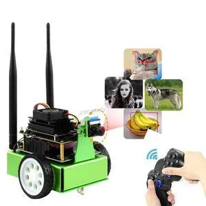 JetBot AI Kit Based on Jetson Nano to Build Smart AI-Based Robot JetBot with Front Camera Eye and ROS Nodes Code Dual Mode Wireless WiFi Bluetooth Facial Recognition Object Tracking etc @ JetBot AI Kit Based on Jetson Nano to Build Smart AI-Based Robot JetBot with Front Camera Eye and ROS Nodes Code Dual Mode Wireless WiFi Bluetooth Facial Recognition Object Tracking etc @