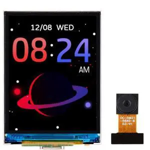 2inch ESP32-S3 Display Development Board, 240x320, IPS, 262K Color, 32-Bit LX7 2-Core Processor, Up to 240MHz Frequency, Support WiFi&BT, with OV5640 Camera @(ESP32-S3-LCD-2-C) 2inch ESP32-S3 Display Development Board, 240x320, IPS, 262K Color, 32-Bit LX7 2-Core Processor, Up to 240MHz Frequency, Support WiFi&BT, with OV5640 Camera @(ESP32-S3-LCD-2-C)