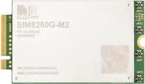 SIM8260G-M2 SIMCom Original 5G Sub-6G Module Based On Qualcomm Snapdragon X62, Adopts 3GPP 5G Release 16 Technology @(SIM8260G-M2) SIM8260G-M2 SIMCom Original 5G Sub-6G Module Based On Qualcomm Snapdragon X62, Adopts 3GPP 5G Release 16 Technology @(SIM8260G-M2)