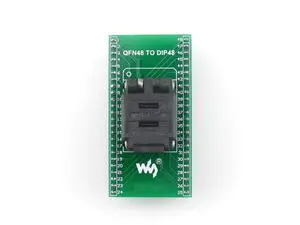 Plastronics IC Test Socket & Programming Adapter for QFN48 MLF48 MLP48 Package, Tested, Easy to Use, Socket PN 48QN50K17070, Pitch 0.5mm, 100mil x 600mil Plastronics IC Test Socket & Programming Adapter for QFN48 MLF48 MLP48 Package, Tested, Easy to Use, Socket PN 48QN50K17070, Pitch 0.5mm, 100mil x 600mil