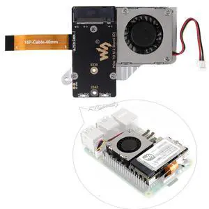 PCIe to M.2 Adapter for Raspberry Pi 5 with Cooling Fan, Support 2242/2230 Size NVMe Protocol M.2 S S D, 8Gbps Data Rate, High-Speed Reading/Writing @(PCIe to M.2 Board (E)) PCIe to M.2 Adapter for Raspberry Pi 5 with Cooling Fan, Support 2242/2230 Size NVMe Protocol M.2 S S D, 8Gbps Data Rate, High-Speed Reading/Writing @(PCIe to M.2 Board (E))