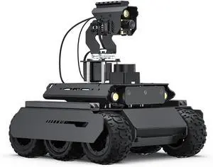 UGV Rover ROS 2 Open-Source 6 Wheels 4WD AI Robot Acce Kit Compatible with Raspberry Pi 4 5 (NOT Included), Dual Controllers, Computer Vision, All-Metal Body @(UGV Rover PT PI5 ROS2 Kit Acce) UGV Rover ROS 2 Open-Source 6 Wheels 4WD AI Robot Acce Kit Compatible with Raspberry Pi 4 5 (NOT Included), Dual Controllers, Computer Vision, All-Metal Body @(UGV Rover PT PI5 ROS2 Kit Acce)