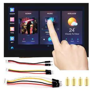 4.3inch ESP32-S3 Capacitive 800×480 Touch Display Development Board Supports WiFi Bluetooth, 5-Point Touch, 32-bit LX7 Dual-core Processor, Up to 240MHz Frequency @(ESP32-S3-Touch-LCD-4.3) 4.3inch ESP32-S3 Capacitive 800×480 Touch Display Development Board Supports WiFi Bluetooth, 5-Point Touch, 32-bit LX7 Dual-core Processor, Up to 240MHz Frequency @(ESP32-S3-Touch-LCD-4.3)