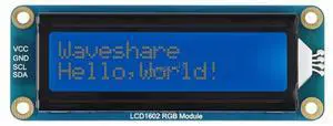 LCD1602 RGB Module 16x2 Characters LCD RGB Backlight Color 3.3V/5V I2C Bus Communication for Raspberry Pi/Pi Pico Jetson Nano @ LCD1602 RGB Module 16x2 Characters LCD RGB Backlight Color 3.3V/5V I2C Bus Communication for Raspberry Pi/Pi Pico Jetson Nano @