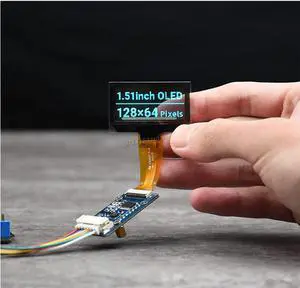 1.51inch 128×64 Transparent OLED Light Blue Color Display Module SPI/I2C Interfaces for Raspberry Pi 4 3 / STM32 etc @ 1.51inch 128×64 Transparent OLED Light Blue Color Display Module SPI/I2C Interfaces for Raspberry Pi 4 3 / STM32 etc @