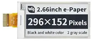 2.66 inch e-Paper E-Ink Raw Display 296×152 Pixels Screen Black/White Dual-Color SPI Interface Without PCB for Raspberry Pi @ 2.66 inch e-Paper E-Ink Raw Display 296×152 Pixels Screen Black/White Dual-Color SPI Interface Without PCB for Raspberry Pi @