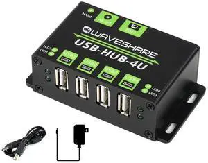 USB 2.0 HUB 4 Port, Onboard Industrial Grade HUB Chip, up to 480Mbps Data Rate, with ESD Protection and Multiple Protection Circuits, Multiple OS Support, Plug & Play USB 2.0 HUB 4 Port, Onboard Industrial Grade HUB Chip, up to 480Mbps Data Rate, with ESD Protection and Multiple Protection Circuits, Multiple OS Support, Plug & Play