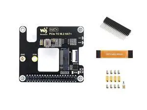 PCIe to M.2 M Key Adapter for Raspberry Pi 5, Support NVMe Protocol M.2 SSD with 2230/2242 Size, PCI-E×1 Gen2 or Gen3 Mode, Support Booting from SSD for PI5, High-Speed Reading/Writing PCIe to M.2 M Key Adapter for Raspberry Pi 5, Support NVMe Protocol M.2 SSD with 2230/2242 Size, PCI-E×1 Gen2 or Gen3 Mode, Support Booting from SSD for PI5, High-Speed Reading/Writing