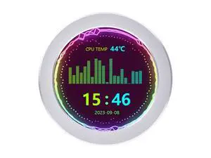 2.8 inch Water Cooler Screen USB Monitor, PC Case Secondary Screen, Desktop RGB Ambient Screen, 480×480 Pixel IPS Panel, Support Music Spectrum Analysis Function, Visual Dynamic Theme Editor 2.8 inch Water Cooler Screen USB Monitor, PC Case Secondary Screen, Desktop RGB Ambient Screen, 480×480 Pixel IPS Panel, Support Music Spectrum Analysis Function, Visual Dynamic Theme Editor