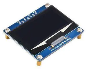 1.54inch OLED Display Module for Raspberry Pi/Arduino/STM32/ESP32/Jetson Nano etc. 128×64 Resolution, White Display Color, SPI / I2C Communication, Compatible with 3.3V / 5V MCUs 1.54inch OLED Display Module for Raspberry Pi/Arduino/STM32/ESP32/Jetson Nano etc. 128×64 Resolution, White Display Color, SPI / I2C Communication, Compatible with 3.3V / 5V MCUs