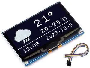 2.42inch OLED Display Module 128×64 Resolution for Raspberry Pi/forArduino/STM32/ESP32/Jetson Nano, with SSD1309 Driver Chip SPI / I2C Communication 3.3V / 5V, White Display Color 2.42inch OLED Display Module 128×64 Resolution for Raspberry Pi/forArduino/STM32/ESP32/Jetson Nano, with SSD1309 Driver Chip SPI / I2C Communication 3.3V / 5V, White Display Color