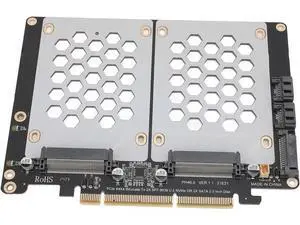 PCIE 4.0 U.2 Dual SSD Adapter Card with Fast Transmission for High Speed Data Transfer for Professional Users and PC Enthusiasts PCIE4.0 for PCIE 4.0 U.2 Dual SSD Adapter Card with Fast Transmission for High Speed Data Transfer for Professional Users and PC Enthusiasts PCIE4.0 for