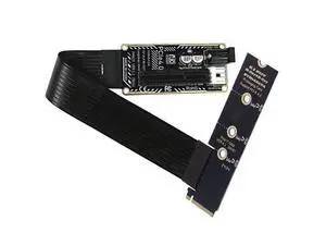 xiwai NGFF M.2 NVMe M-Key Extender Right Angled Type 90 Degree to PCI-E X1 X4 X8 X16 Flexible Cable Extension PCBA Adapter Graphics Card PCI-Express for M2 2260 2280 xiwai NGFF M.2 NVMe M-Key Extender Right Angled Type 90 Degree to PCI-E X1 X4 X8 X16 Flexible Cable Extension PCBA Adapter Graphics Card PCI-Express for M2 2260 2280