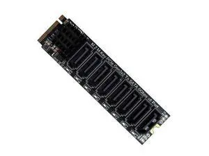 NVME M-Key PCI Express NGFF to SATA 3.0 6Gbps 8 Ports Adapter Converter Hard Drive Extension Card 2280 NVME M-Key PCI Express NGFF to SATA 3.0 6Gbps 8 Ports Adapter Converter Hard Drive Extension Card 2280