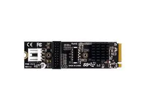 5Gbps Type-E USB 3.1 Front Panel Socket & USB 2.0 to NVME NGFF M-Key Express Card VL805 Adapter for Motherboard 5Gbps Type-E USB 3.1 Front Panel Socket & USB 2.0 to NVME NGFF M-Key Express Card VL805 Adapter for Motherboard