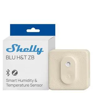 Shelly BLU H&T ZB Ivory, Bluetooth & Zigbee Operated Temperature & Humidity Levels Sensor, Compatible with Home Assistant, Alexa, Google Home, Water & Dust Resilient, IP54, Real Time Monitoring Shelly BLU H&T ZB Ivory, Bluetooth & Zigbee Operated Temperature & Humidity Levels Sensor, Compatible with Home Assistant, Alexa, Google Home, Water & Dust Resilient, IP54, Real Time Monitoring
