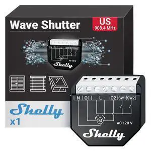 Shelly Wave Shutter US UL | Z-Wave Shutter Controller with Power Metering | Home Automation | Z-Wave Repeater | High Compatibility | Easy Installation | iOS Android App Shelly Wave Shutter US UL | Z-Wave Shutter Controller with Power Metering | Home Automation | Z-Wave Repeater | High Compatibility | Easy Installation | iOS Android App