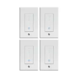 Shelly Plus Wall Dimmer UL, Smart Switch, Wi-Fi & Bluetooth, 4 Pack | UL, WiFi Smart, Bluetooth Gateway, Compatible with Alexa, Home Assistant & Google, No Hub Required, Dimmable Lights Shelly Plus Wall Dimmer UL, Smart Switch, Wi-Fi & Bluetooth, 4 Pack | UL, WiFi Smart, Bluetooth Gateway, Compatible with Alexa, Home Assistant & Google, No Hub Required, Dimmable Lights