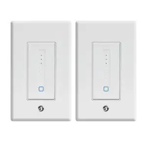 Shelly Plus Wall Dimmer UL, Smart Switch, Wi-Fi & Bluetooth, 2 Pack | Home Automation, Bluetooth Gateway, Compatible with Alexa, Home Assistant & Google, No Hub Required, Dimmable Lights, UL Shelly Plus Wall Dimmer UL, Smart Switch, Wi-Fi & Bluetooth, 2 Pack | Home Automation, Bluetooth Gateway, Compatible with Alexa, Home Assistant & Google, No Hub Required, Dimmable Lights, UL
