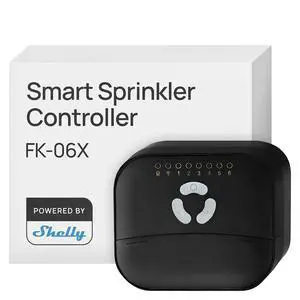 FrankEver Smart Sprinkler Controller, 6-Zone, WiFi & Bluetooth | Weather-Aware, Multi-Zone System, App Controlled, Home Automation, Custom Programs & Schedules, No Hub, Powered by Shelly FrankEver Smart Sprinkler Controller, 6-Zone, WiFi & Bluetooth | Weather-Aware, Multi-Zone System, App Controlled, Home Automation, Custom Programs & Schedules, No Hub, Powered by Shelly