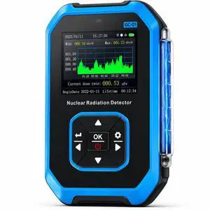 FNIRSI GC-01 Geiger Counter Nuclear Radiation Detector,Curve Display | Handheld Rechargeable Beta Gamma X-ray Radiation Monitor Meter,5 Dosage Units,Radiation Dosimeter Nuclear Survival Kit FNIRSI GC-01 Geiger Counter Nuclear Radiation Detector,Curve Display | Handheld Rechargeable Beta Gamma X-ray Radiation Monitor Meter,5 Dosage Units,Radiation Dosimeter Nuclear Survival Kit
