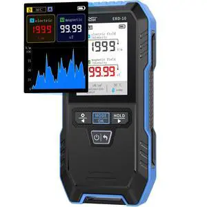 FNIRSI ERD-10 4-in-1 EMF Detector, Curve Display EMF Radiation Meter | Rechargeable EMF Reader Electromagnetic Field Detector for Home, Office, Ghost Hunting, Paranormal FNIRSI ERD-10 4-in-1 EMF Detector, Curve Display EMF Radiation Meter | Rechargeable EMF Reader Electromagnetic Field Detector for Home, Office, Ghost Hunting, Paranormal