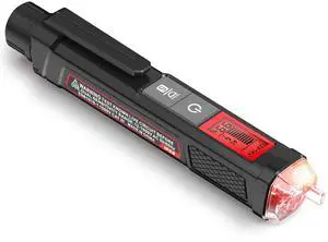 Voltage Tester/Non-Contact Voltage Tester with Signal Percentage, Dual Range AC 12V/70V-1000V, Live/Null Wire Tester, Electrical Tester with LCD Display, Wire Breakpoint Finder (Black) Voltage Tester/Non-Contact Voltage Tester with Signal Percentage, Dual Range AC 12V/70V-1000V, Live/Null Wire Tester, Electrical Tester with LCD Display, Wire Breakpoint Finder (Black)