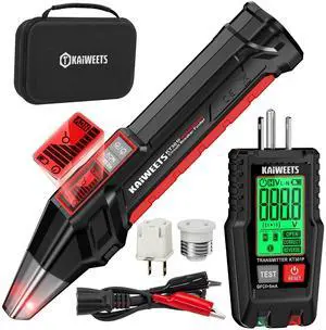 Circuit Breaker Finder with LCD Display, GFCI Outlet Tester, Electrical Circuit Tracer Tool with NCV Test & Flashlight, Includes Carrying Case and Adapters- KT301P Circuit Breaker Finder with LCD Display, GFCI Outlet Tester, Electrical Circuit Tracer Tool with NCV Test & Flashlight, Includes Carrying Case and Adapters- KT301P