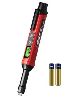 Brake Fluid Tester Pen with Corrosion Resistance Probe, High-Precision Brake Fluid Moisture Tester with Data Hold Function, Buzzer Alarm, 3 Colors Backlight, Calibrated for DOT3, DOT4, DOT5.1 Brake Fluid Tester Pen with Corrosion Resistance Probe, High-Precision Brake Fluid Moisture Tester with Data Hold Function, Buzzer Alarm, 3 Colors Backlight, Calibrated for DOT3, DOT4, DOT5.1