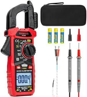 Digital Clamp Meter Multimeter with D-Shaped Jaw for AC/DC Current & Voltage, Auto-ranging 4000 Counts Voltage Tester with Flashlight Backlight, Measuring Temperature Continuity Diode NCV Digital Clamp Meter Multimeter with D-Shaped Jaw for AC/DC Current & Voltage, Auto-ranging 4000 Counts Voltage Tester with Flashlight Backlight, Measuring Temperature Continuity Diode NCV