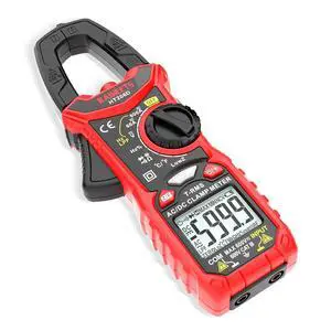 HT206D Digital Clamp Meter T-RMS 6000 Counts, Multimeter Voltage Tester Auto-ranging, Measures Current Voltage Temperature Capacitance Resistance Diodes Continuity Duty-Cycle (AC/DC Current) HT206D Digital Clamp Meter T-RMS 6000 Counts, Multimeter Voltage Tester Auto-ranging, Measures Current Voltage Temperature Capacitance Resistance Diodes Continuity Duty-Cycle (AC/DC Current)