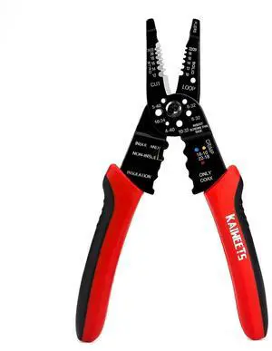 Wire Stripper 10-22 AWG Wire Splicer Cable Stripper Multipurpose Wire Stripping Tool Electrical Wire Pliers with Screw Cutter Wire Stripper 10-22 AWG Wire Splicer Cable Stripper Multipurpose Wire Stripping Tool Electrical Wire Pliers with Screw Cutter
