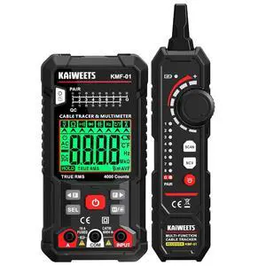 3-in-1 Multimeter & Cable Tracer Kit, Auto-Ranging Digital Multimeter with True RMS 4000 Counts, RJ45/RJ11 Wire Tracing & NCV Voltage Detector for Electricians, Home DIY & Auto Repair KMF-01 3-in-1 Multimeter & Cable Tracer Kit, Auto-Ranging Digital Multimeter with True RMS 4000 Counts, RJ45/RJ11 Wire Tracing & NCV Voltage Detector for Electricians, Home DIY & Auto Repair KMF-01