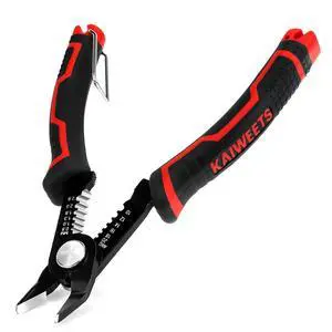 Wire Cutters 6-Inch Flush cutter with Supplementary Stripping, Cutting Pliers, Handy and Slim Diagonal Cutters, Side Cutting Pliers, Sharp Snip, Safety Lock Wire Cutters 6-Inch Flush cutter with Supplementary Stripping, Cutting Pliers, Handy and Slim Diagonal Cutters, Side Cutting Pliers, Sharp Snip, Safety Lock