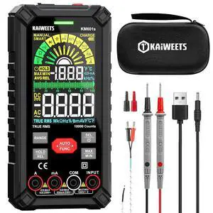 Digital Multimeter 10000 Counts TRMS Auto Ranging, Rechargeable Smart Multimeter, Color LCD Screen Volt Meter, Measures Voltage, Current, Resistance, Continuity, Capacitance, Frequency Digital Multimeter 10000 Counts TRMS Auto Ranging, Rechargeable Smart Multimeter, Color LCD Screen Volt Meter, Measures Voltage, Current, Resistance, Continuity, Capacitance, Frequency