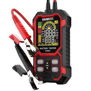 Car Battery Tester, 12V/24V Automotive Battery Diagnostic Tool, 50-2000 CCA Load Capacity, Digital Battery Analyzer & Voltage Meter for Cars, Trucks, Motorcycles, SUVs, Boats & Marine Use Car Battery Tester, 12V/24V Automotive Battery Diagnostic Tool, 50-2000 CCA Load Capacity, Digital Battery Analyzer & Voltage Meter for Cars, Trucks, Motorcycles, SUVs, Boats & Marine Use