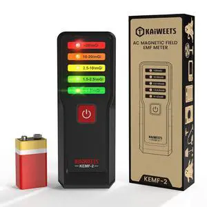 Magnetic Field EMF Meter, Ghost Hunting Detector, Handheld Electromagnetic Paranormal Investigation Equipment with 5 Level LED Lights, EMF Reader for Home, Office, Outdoor Inspection Magnetic Field EMF Meter, Ghost Hunting Detector, Handheld Electromagnetic Paranormal Investigation Equipment with 5 Level LED Lights, EMF Reader for Home, Office, Outdoor Inspection